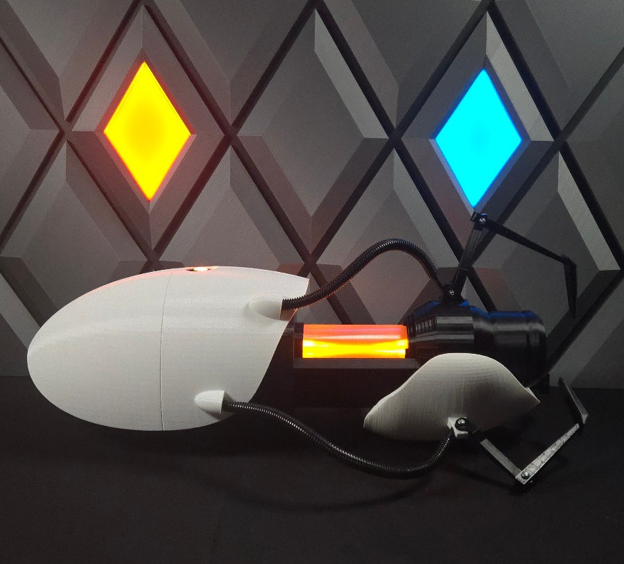 3D Printed Portal Gun Replica Full Size Cosplay Prop