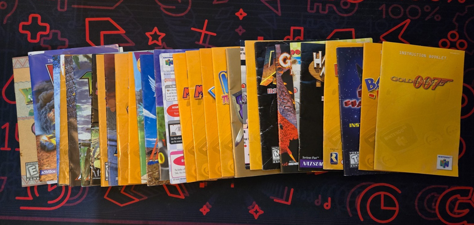 Nintendo 64 Manual Lot – You Pick – ~READ DESCRIPTION~