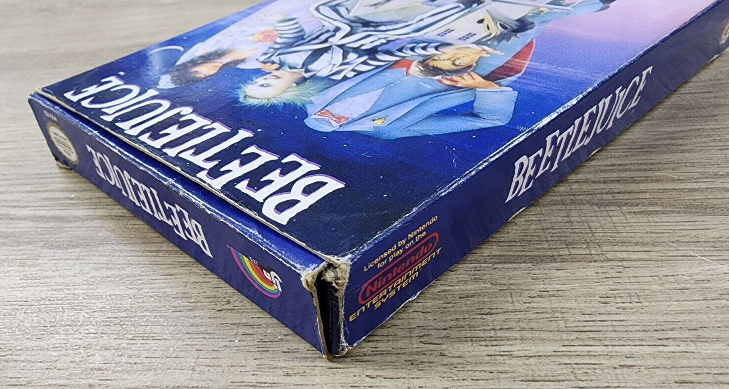 AUTHENTIC USED BOX ONLY – NO GAME – BEETLEJUICE – NES