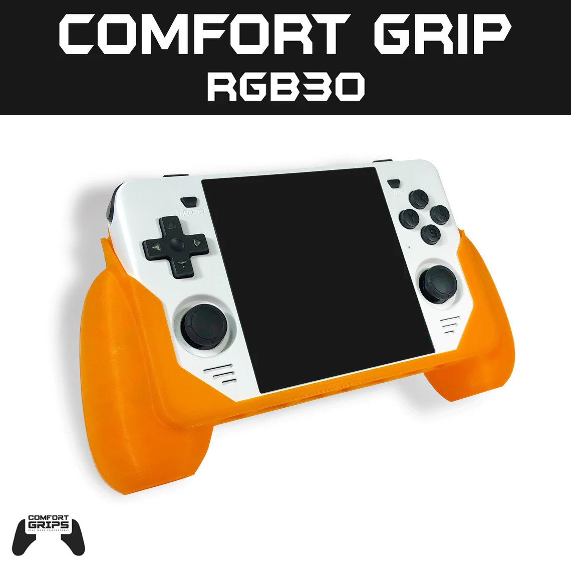 Powkiddy RGB30 Comfort Grip Case 2-in-1 Screen Protector – 3D Printed