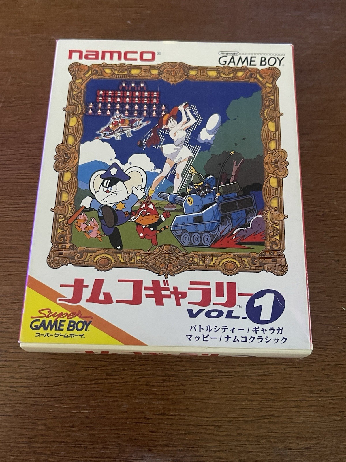 Namco Gallery Vol. 1 Box + Manual + Warranty Card (No Game) Japanese Game Boy