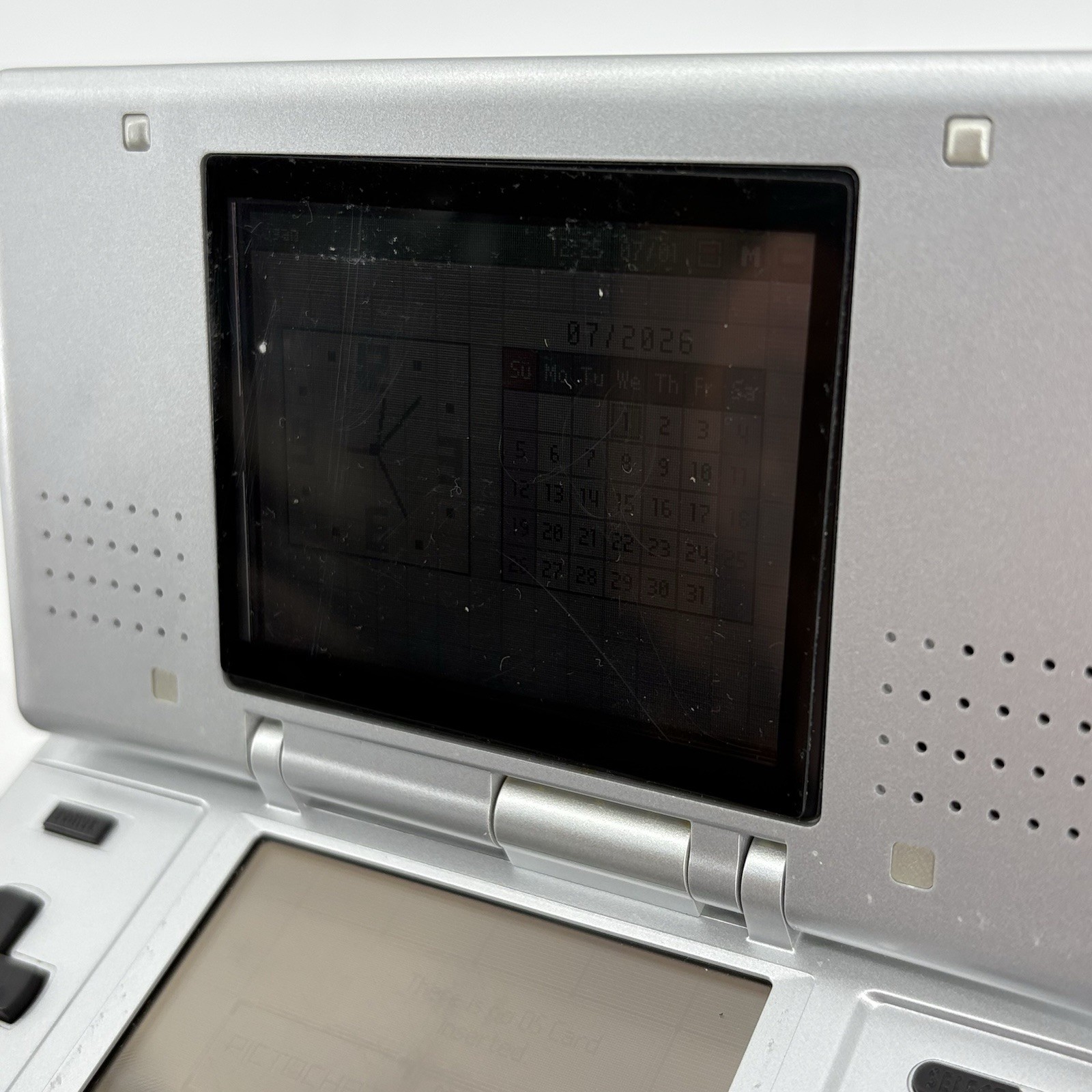 Nintendo DS Original NTR-001 Console – Titanium Silver & Charger – Tested Read!!