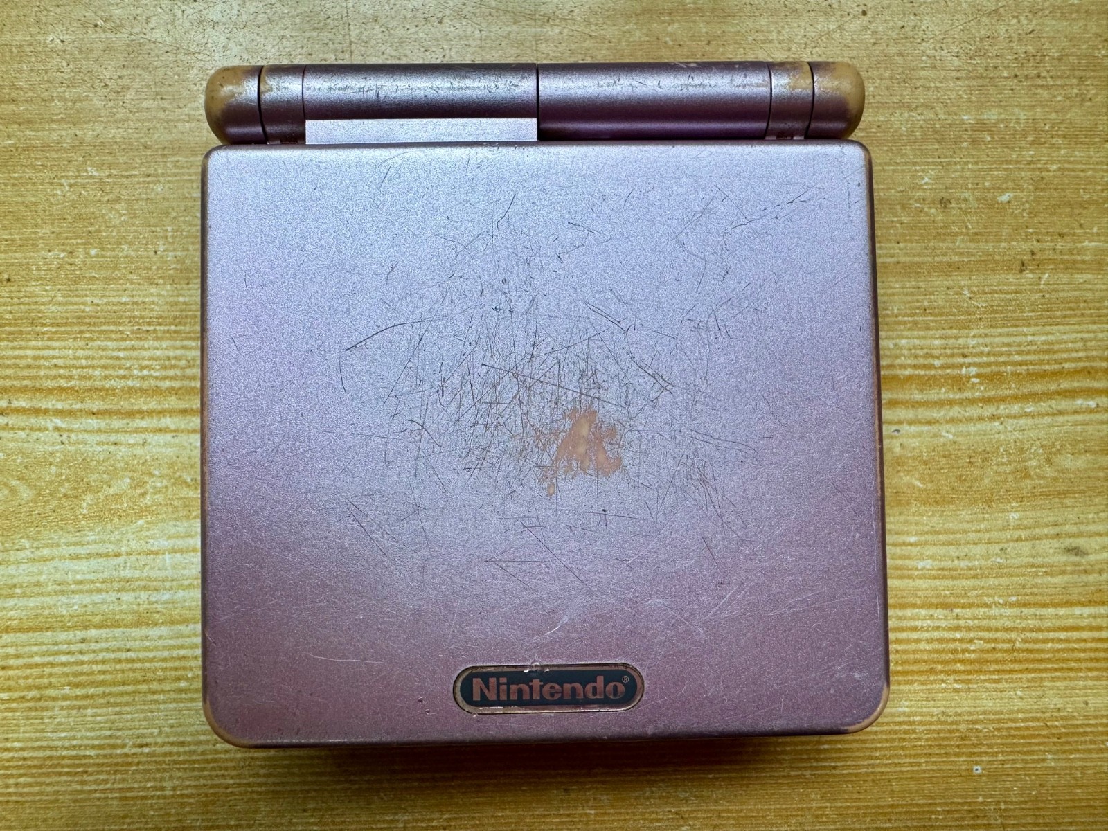 Nintendo Gameboy Advance SP AGS101 Pearl Pink Handheld w/ USB Cable & Battery