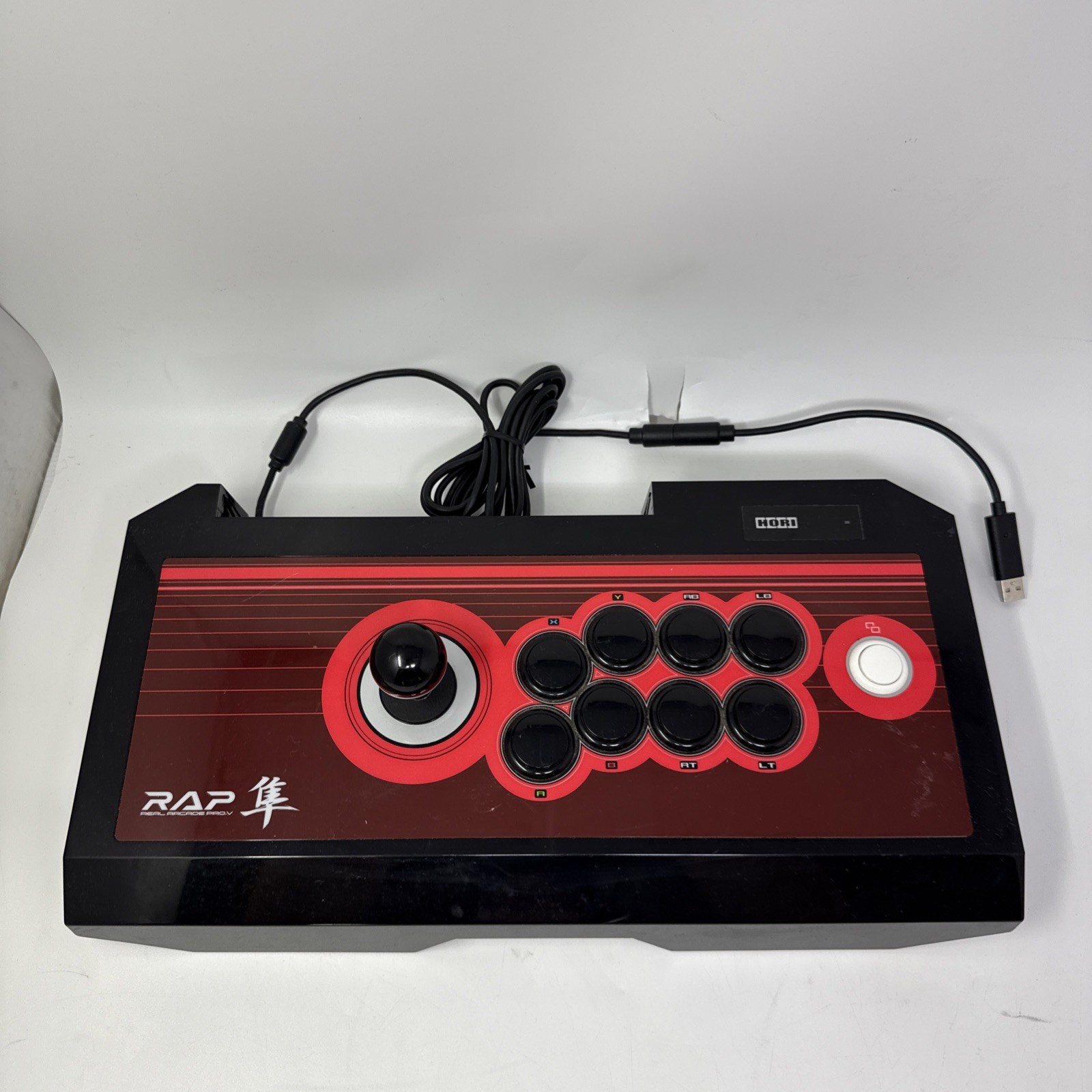 TESTED – Xbox Hori Real Arcade Pro V Red / Black Arcade Controller Hayabusa