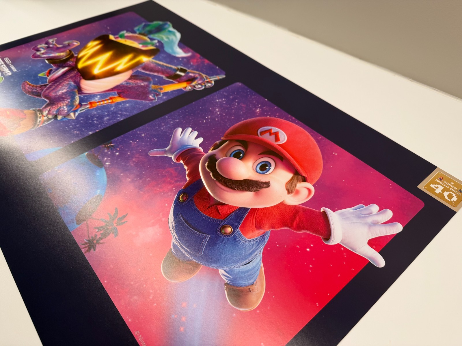 Super Mario Bros. 40th Anniversary/Mario Galaxy Exclusive Target DS Movie Poster