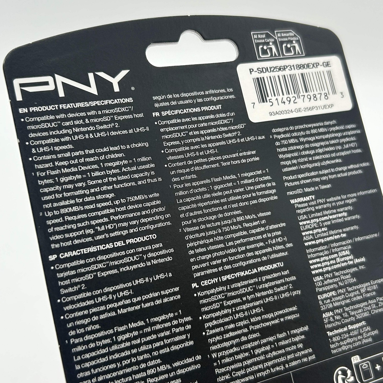PNY 256GB microSD Express microSDXC Memory Card – Brand New