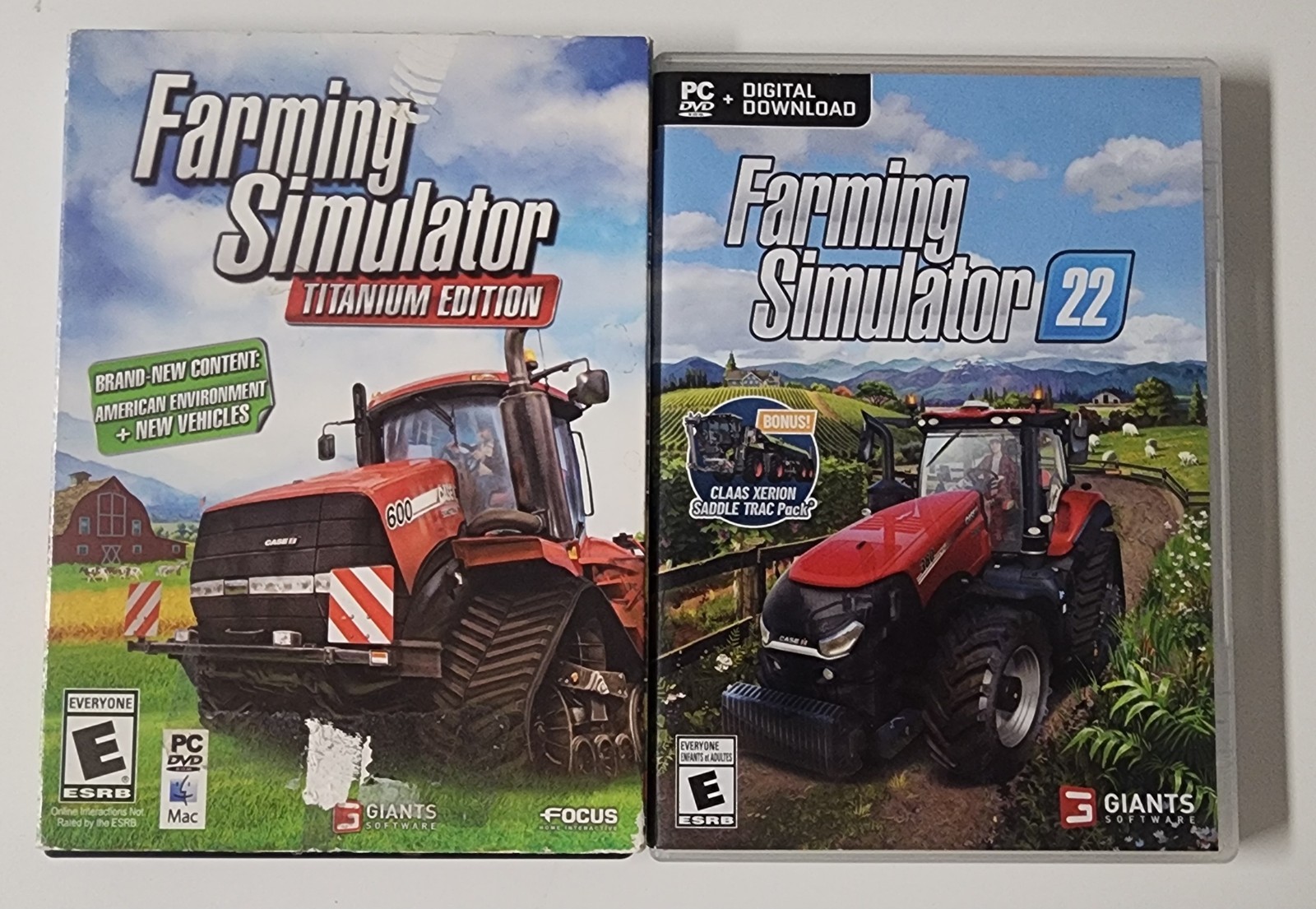 Farming Simulator Titanium Edition & 22 (PC, 2021) W/ Fast Free Shipping!