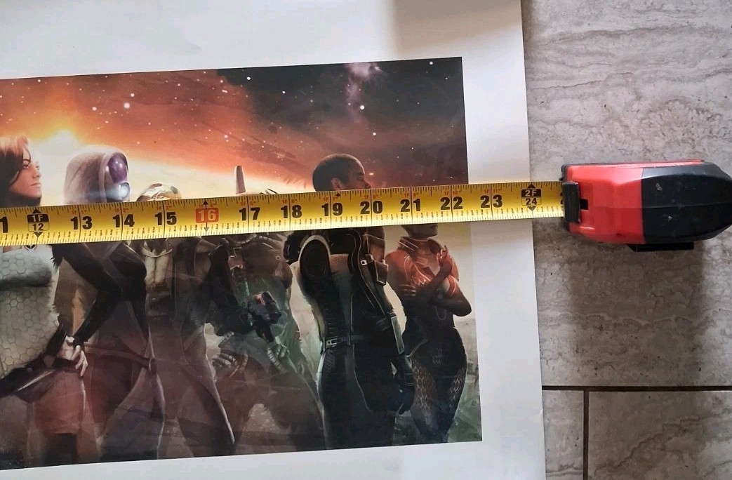 Mass Effect 2 The Team Lithograph 2011 Great Condition