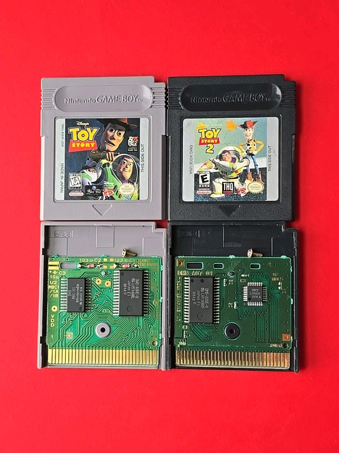 Toy Story 1 2 Nintendo Game Boy Lot 2 Disney Games – Woody & Buzzlight Year