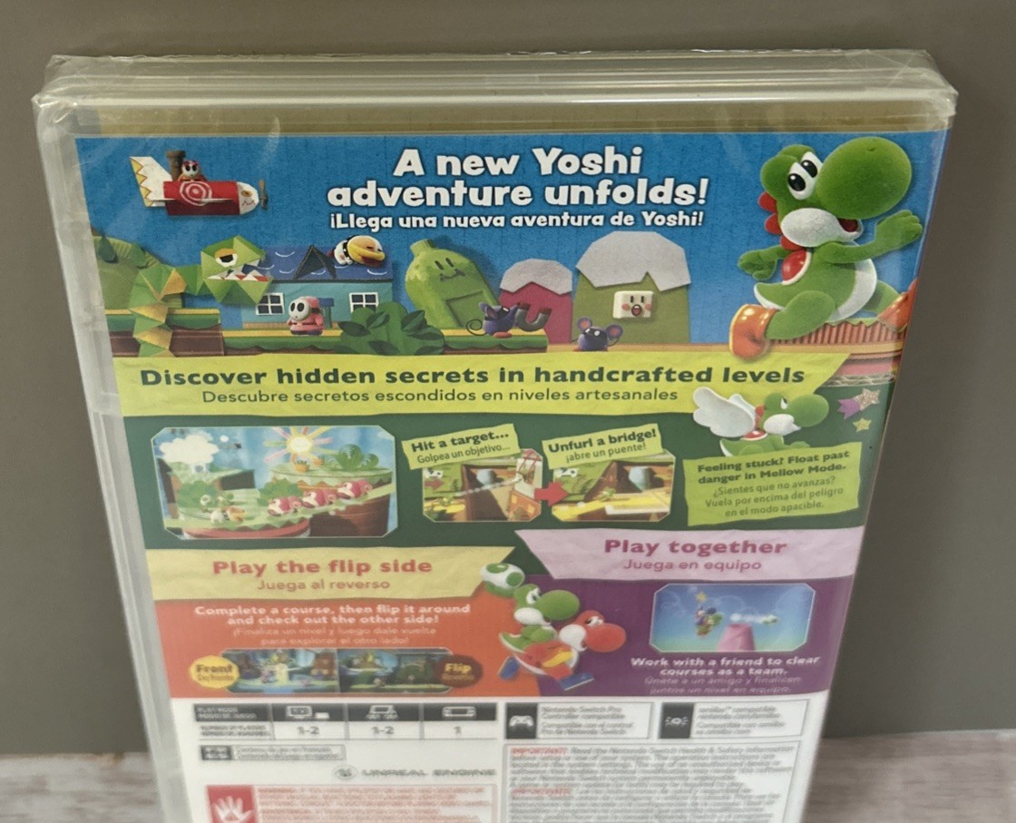 Yoshi’s Crafted World – Nintendo Switch – New Sealed!