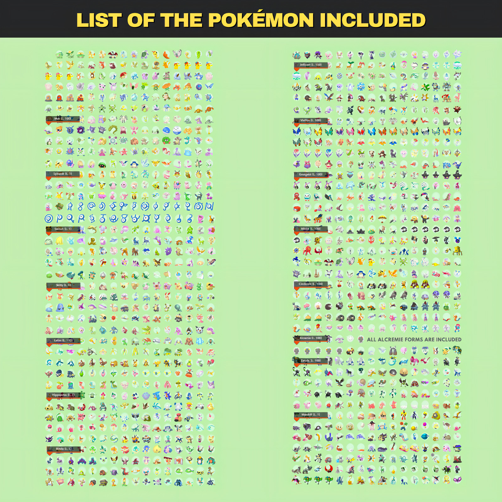 Pokémon HOME Full Shiny Living Dex Generation 1-9 Complete Champions Z-A & Guide