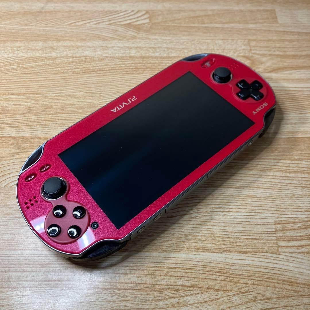 Near Mint SONY PlayStation Vita Wi-Fi Model Cosmic Red Limited Edition PCH-1000