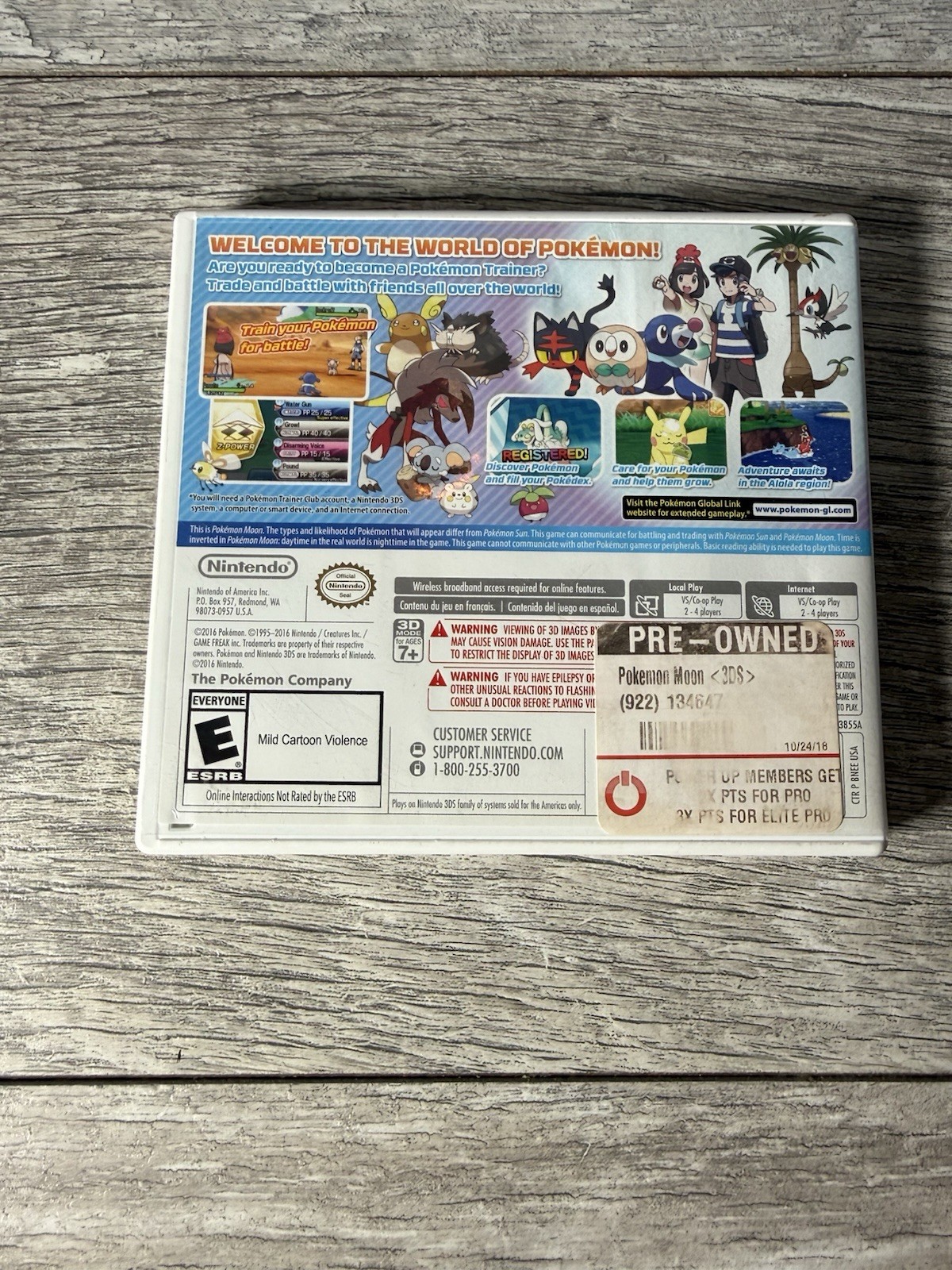 Pokémon Moon (Nintendo 3DS, 2016) Authentic Tested And Working – CIB