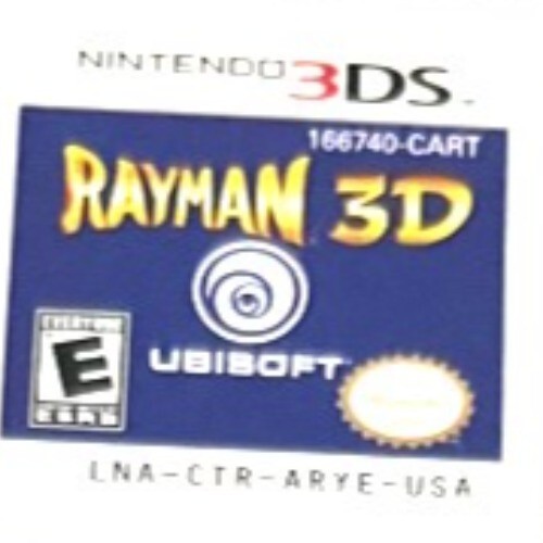 Rayman 3D (Nintendo 3DS, 2011) cart Only-Tested