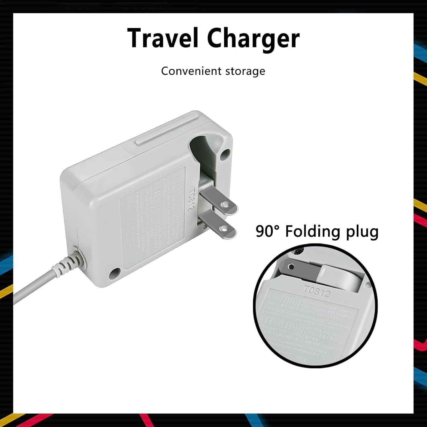 3DS Charger for Nintendo 3DS/ DSi/DSi XL/ 2DS/ 2DS XL/New 3DS Wall Plug Adapter