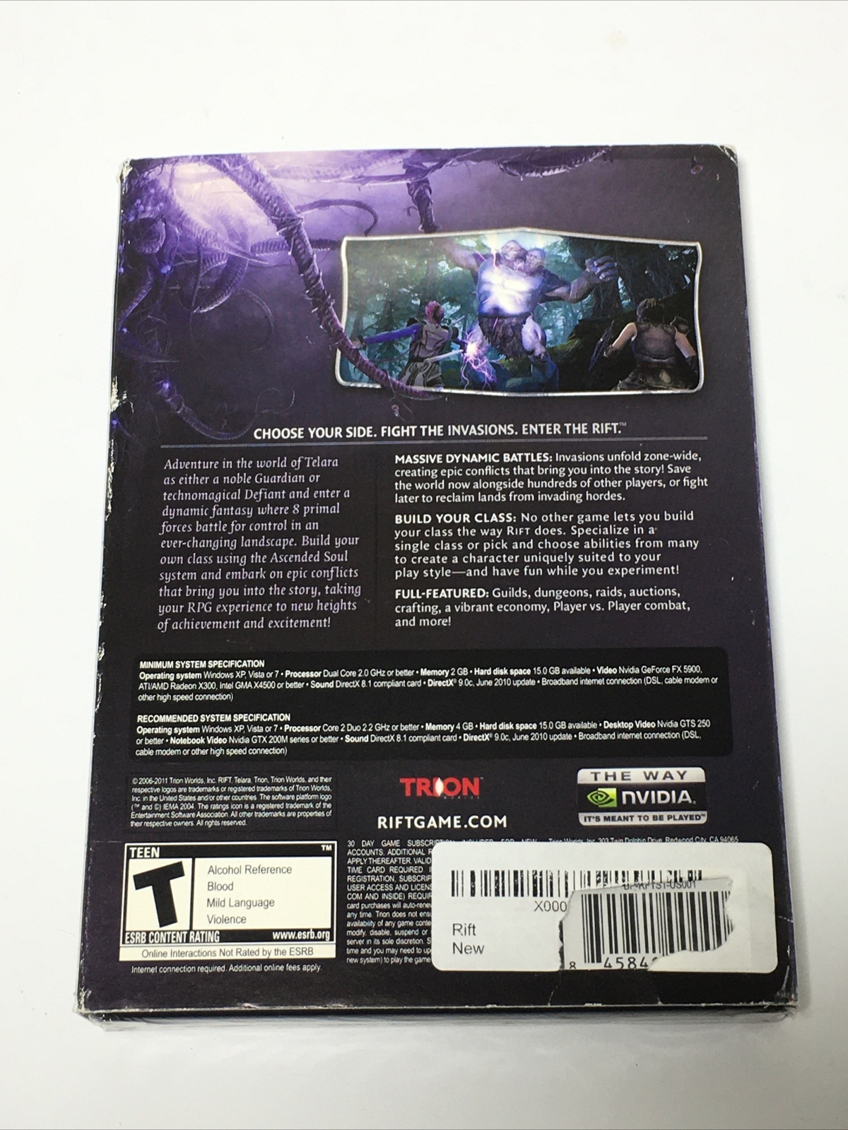 Rift | PC DVD-ROM | Video Game – Factory Sealed