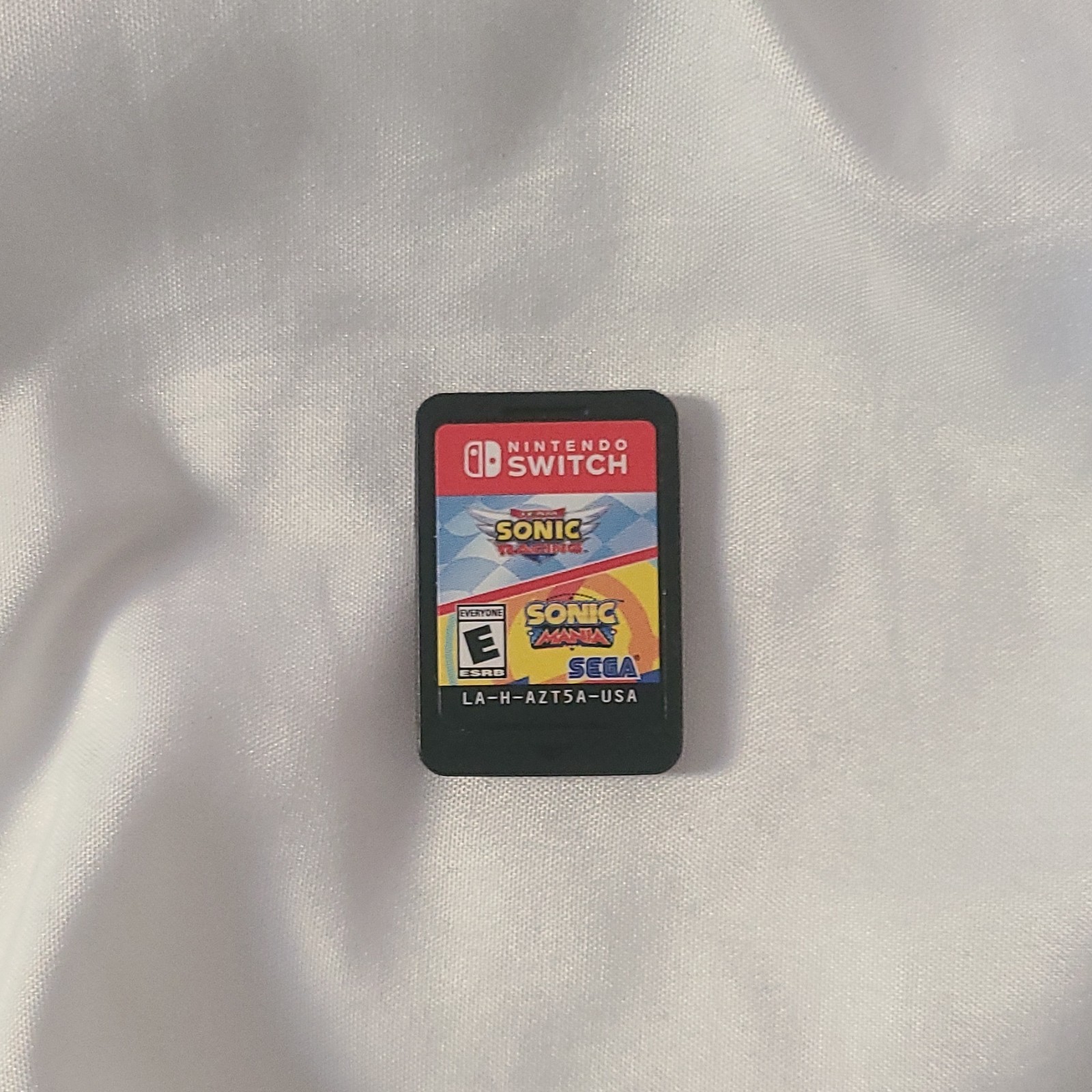 Sonic Mania + Team Sonic Racing Double Pack Switch Case and Cartridge