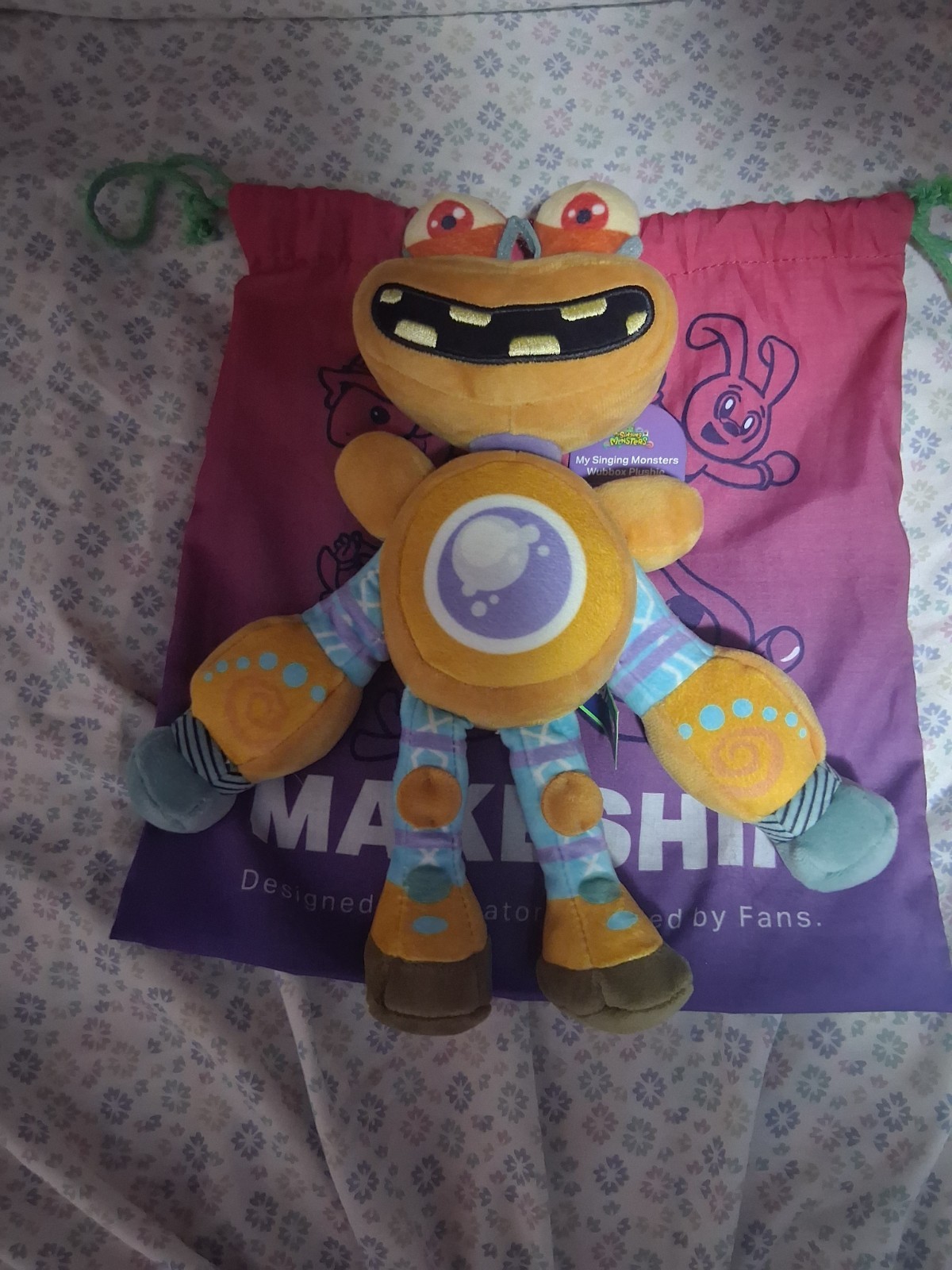Makeship My Singing Monsters Wubbox Plushie w Drawstring Bag 2024 Only 1746 Made