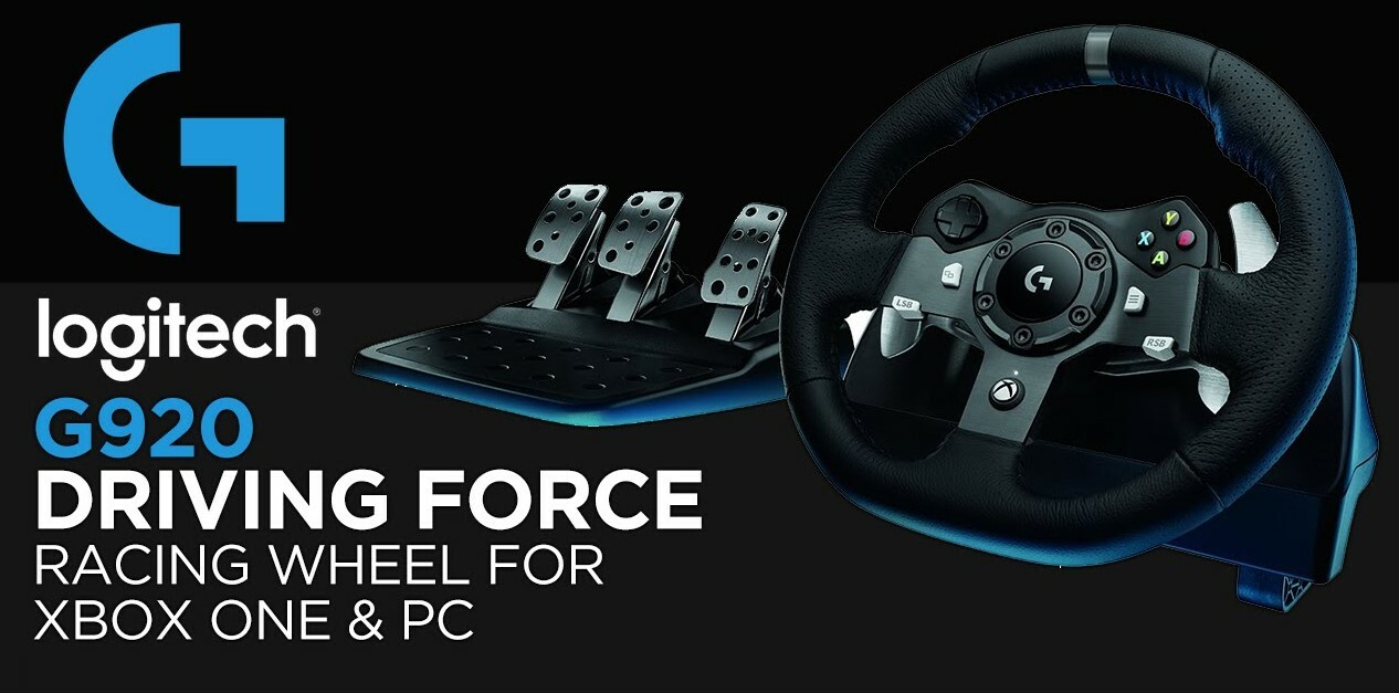 Logitech G920 Xbox Driving Force Racing Wheel for Xbox One and PC (941-000121)