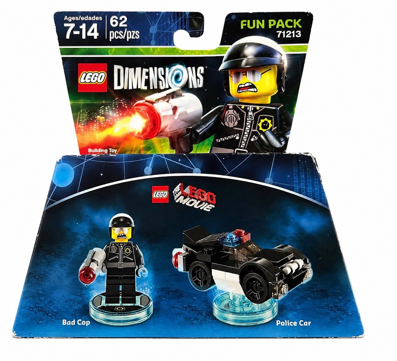 LEGO Dimensions 71213 Bad Cop Fun Pack Complete w/ Box Police Car 62 pcs NIB
