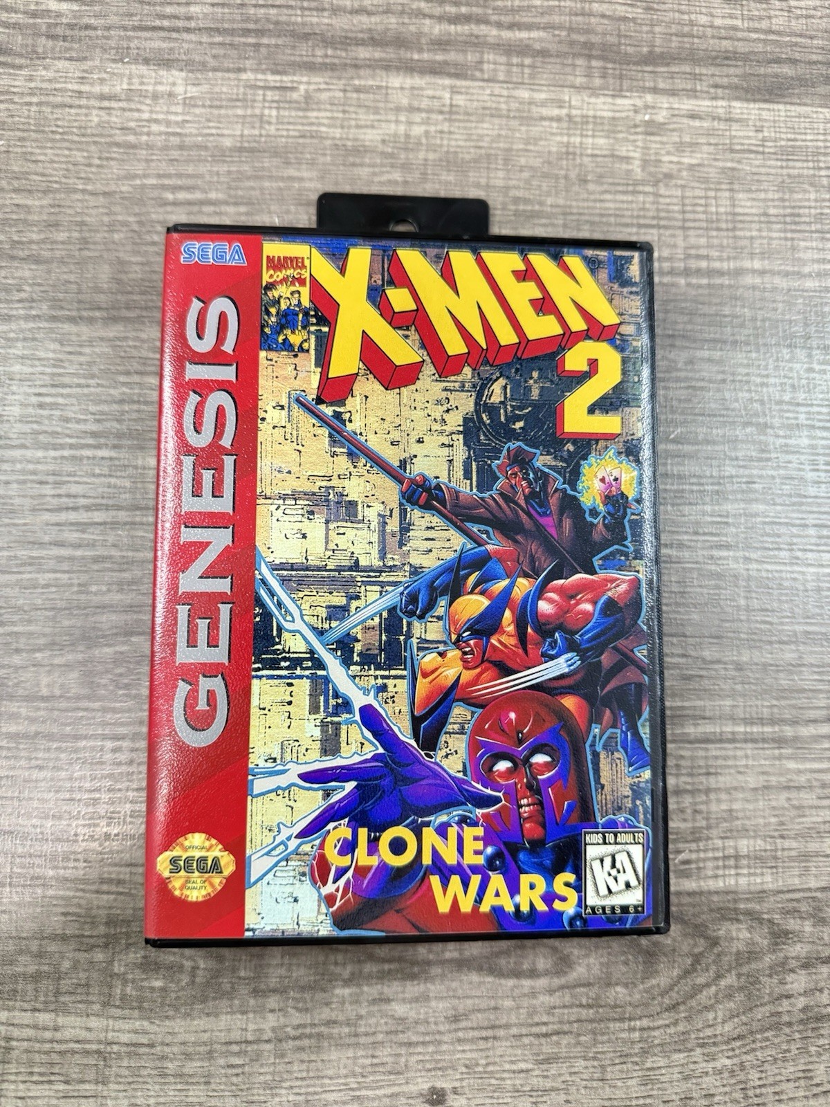 X-Men 2 Clone Wars Custom Game Case For Sega Genesis *NO GAME*