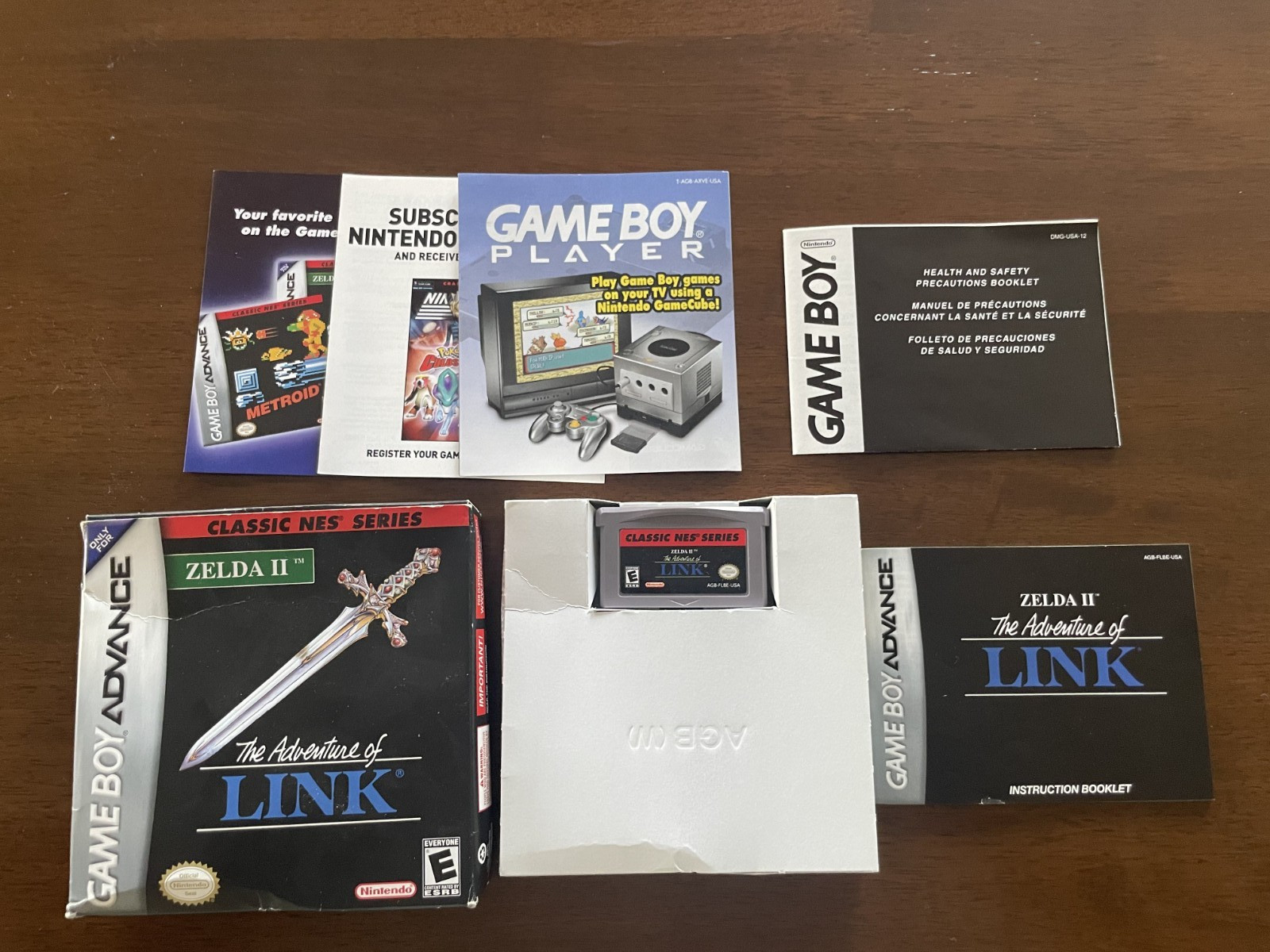 Zelda II: The Adventure of Link (Gameboy Advance, 2004) CIB Tested and Working