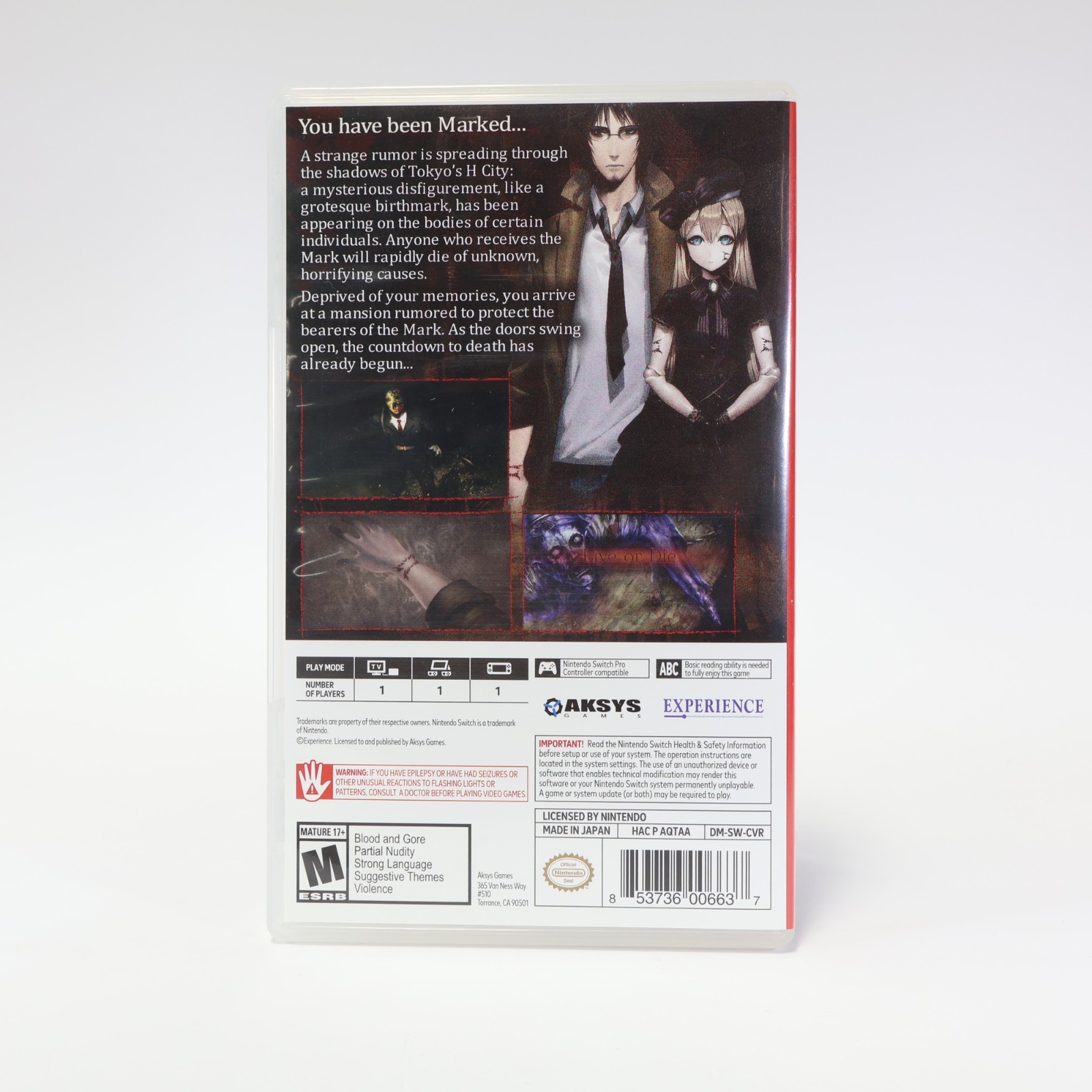 Death Mark Limited Edition (Switch) NO GAME