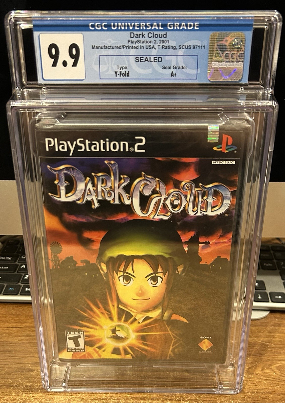 PLAYSTATION 2 – DARK CLOUD Game CIB New SEALED Black Label CGC 9.9/A+ PS2