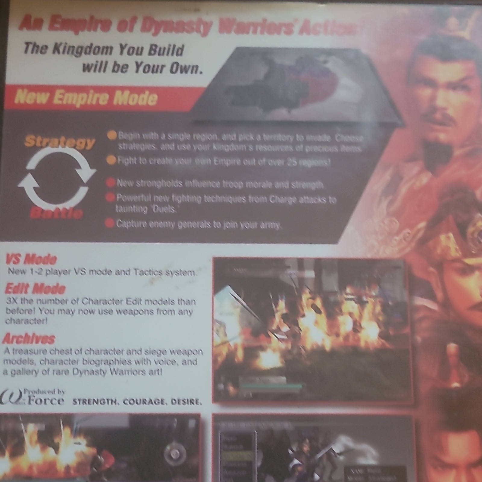 KOEI Corporation Dynasty Warriors 4: Empires PS2 Action T NTSC-U/C 2004 Manual