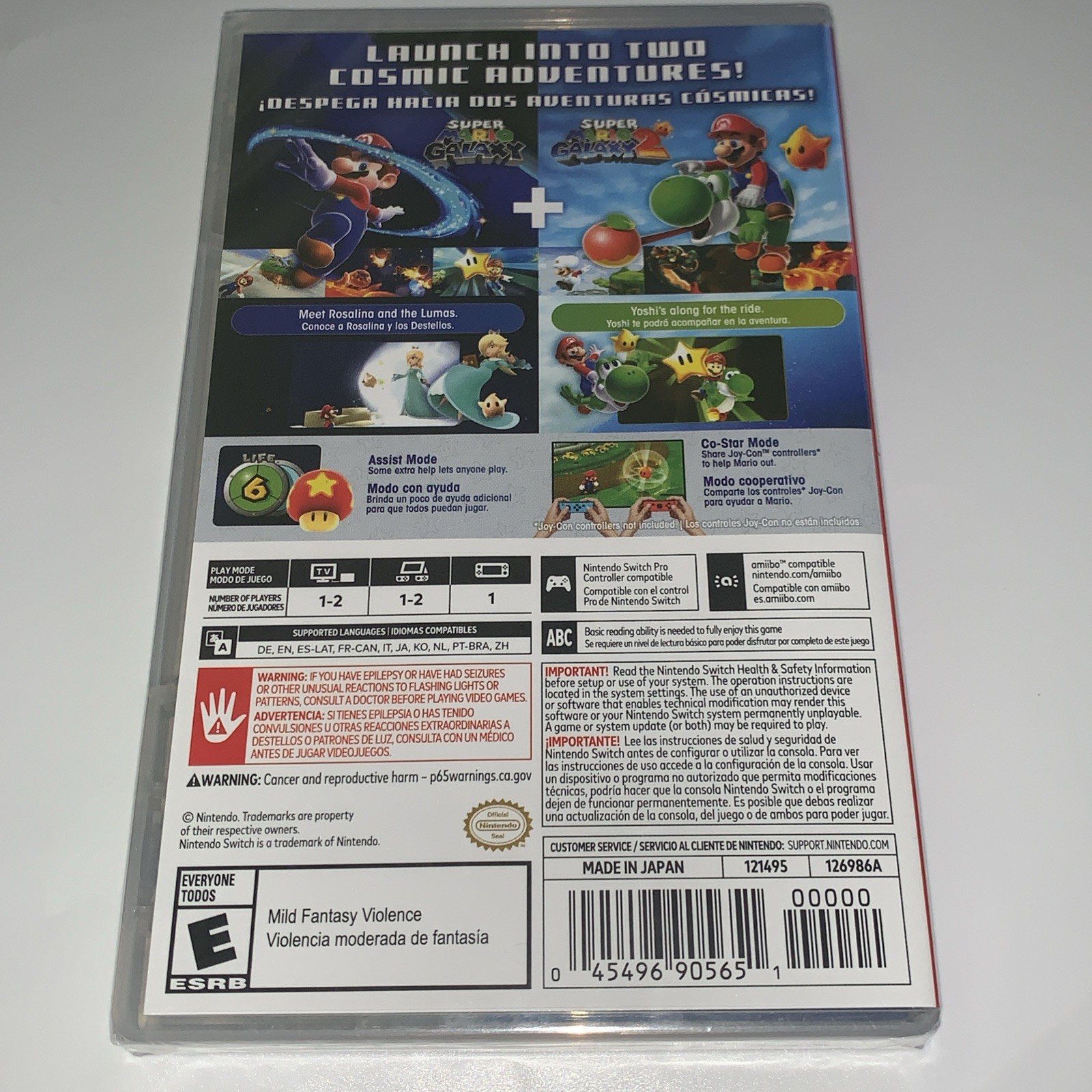 Super Mario Galaxy + Super Mario Galaxy 2 – Nintendo Switch | Brand New Sealed!
