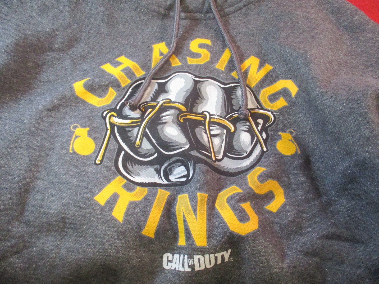 “Chasing Rings” Call of Duty Activision Promo Dark Grey Hoodie Men’s Large *NEW*