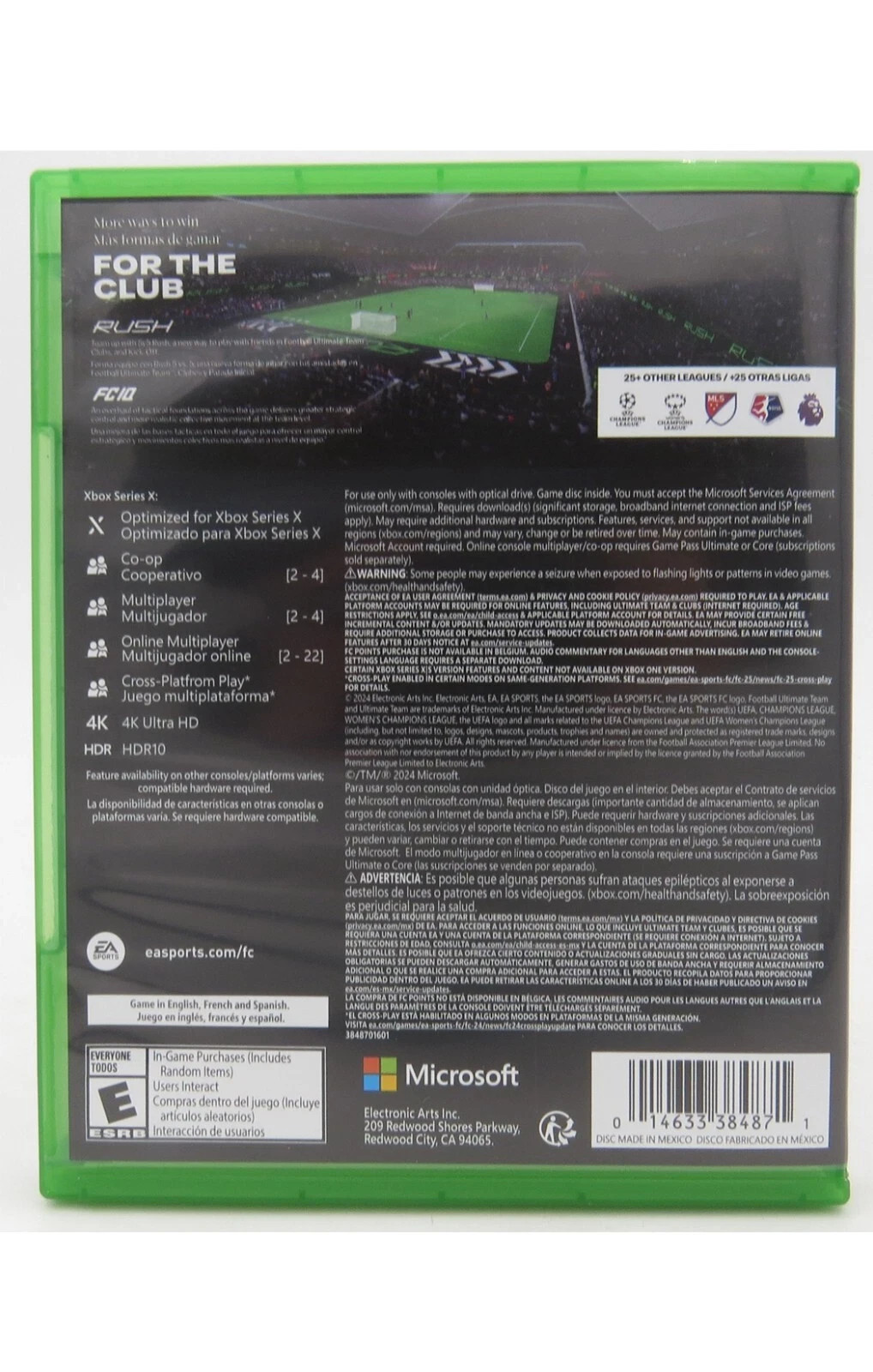 EA Sports FC 25 – Microsoft Xbox Series X & Xbox One Preowned