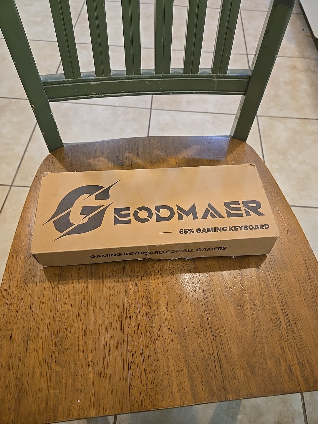 Geodmaer Black Grey 65% Wired Gaming Keyboard NIOB