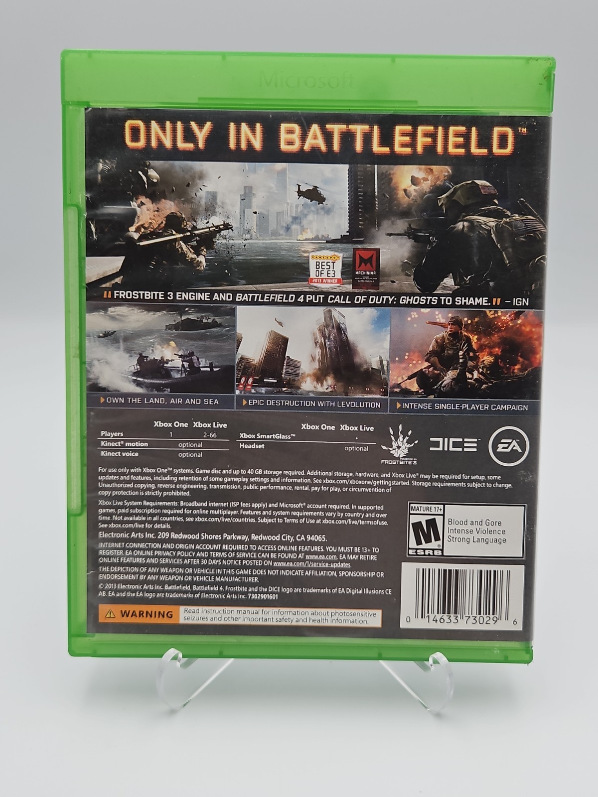 Battlefield 4 NTSC-U/C M Xbox One 2013 Multiplayer Shooter