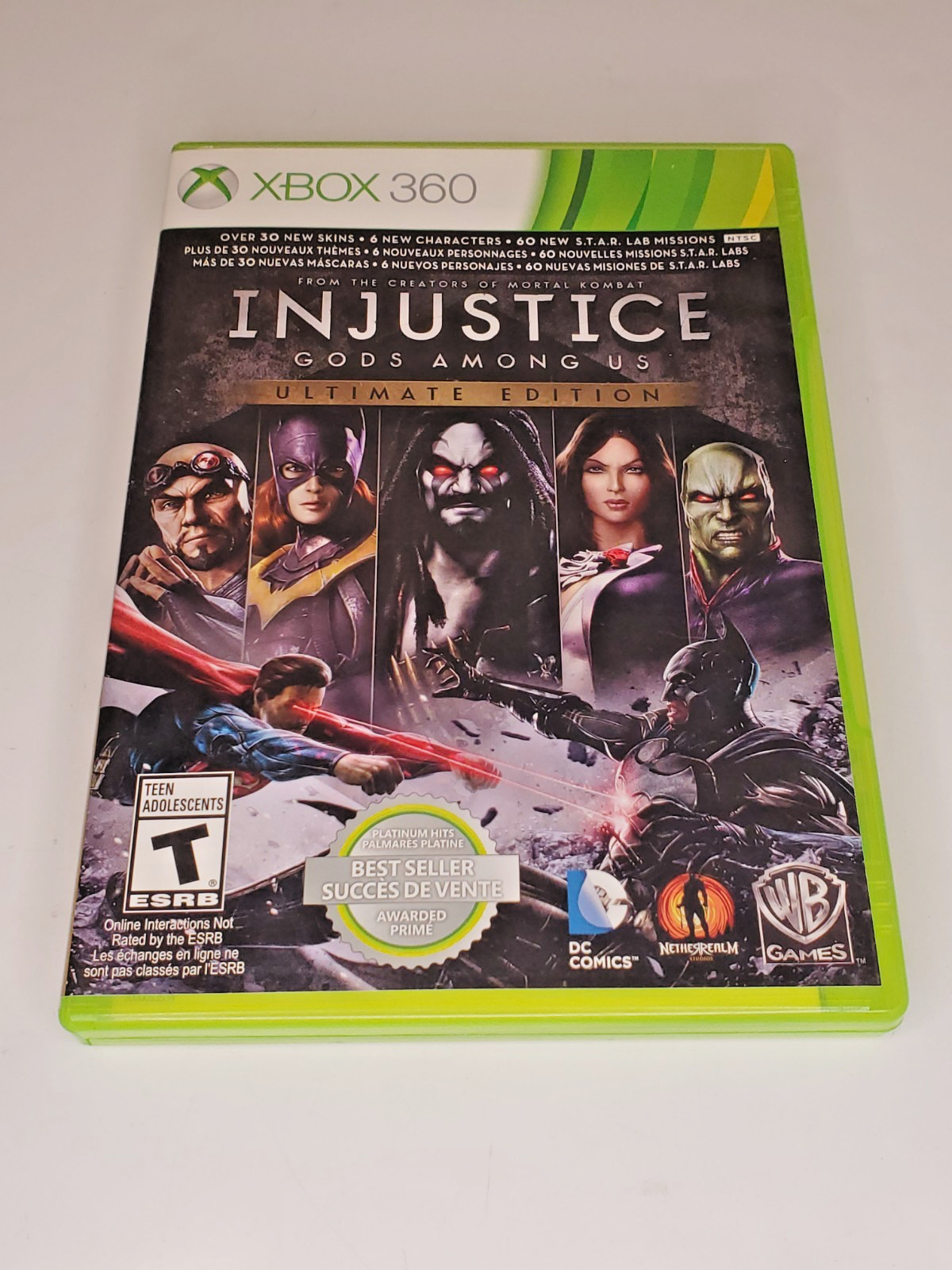 Injustice Gods Among Us Ultimate Edition XBOX 360 Fight Game Complete DC Comics