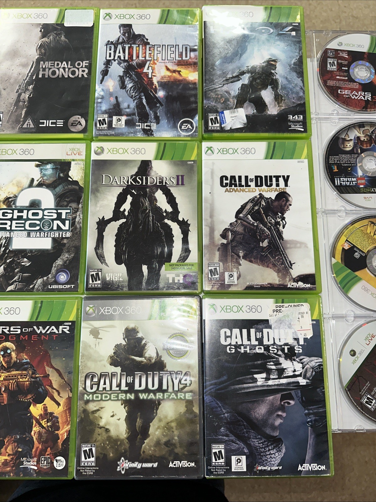 Lot of 25 Assorted Xbox 360 games Xb#6