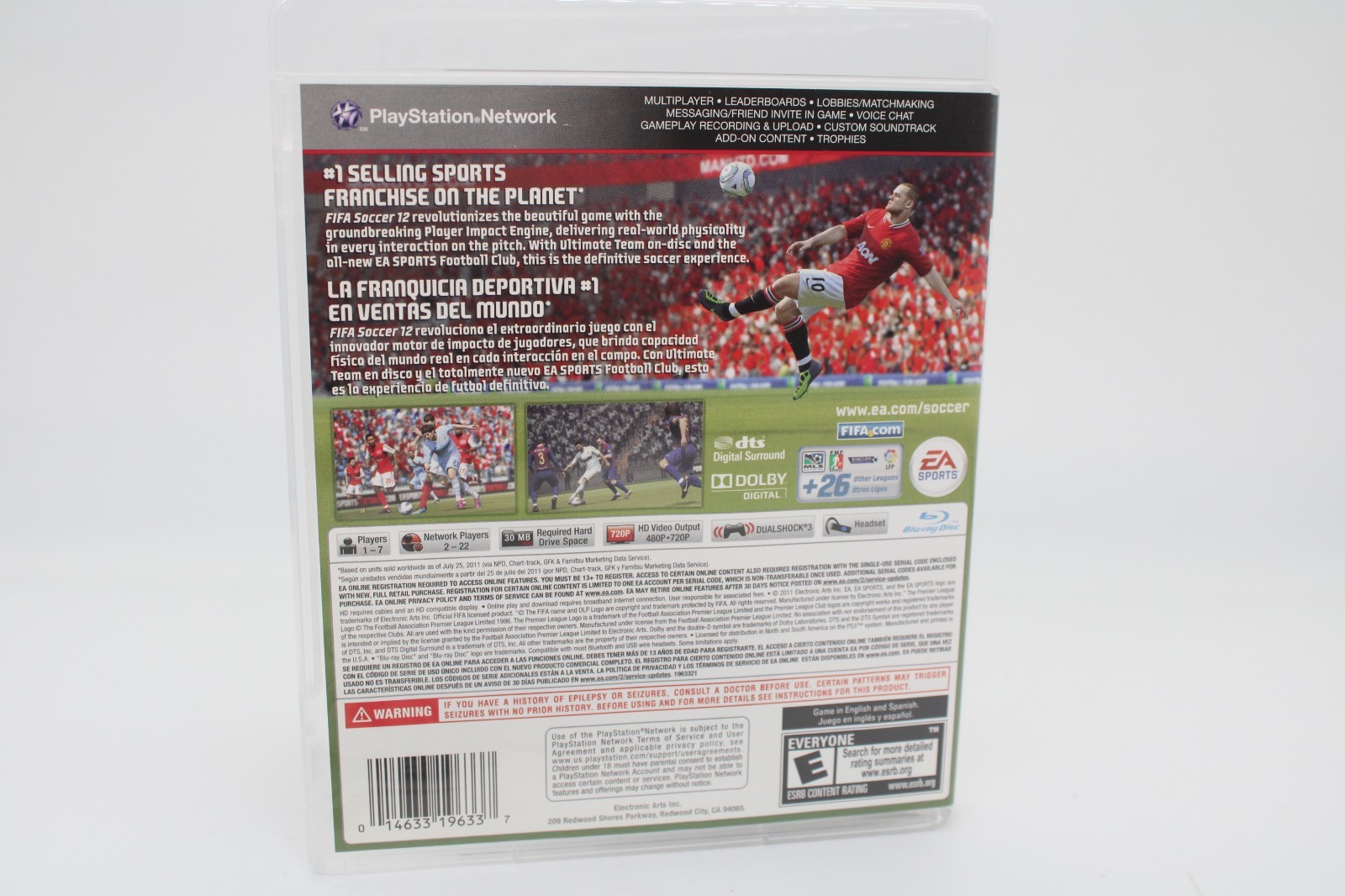 Refurbished PS3 FIFA Soccer 12 Complete CIB Excellent Mint Clean Pristine