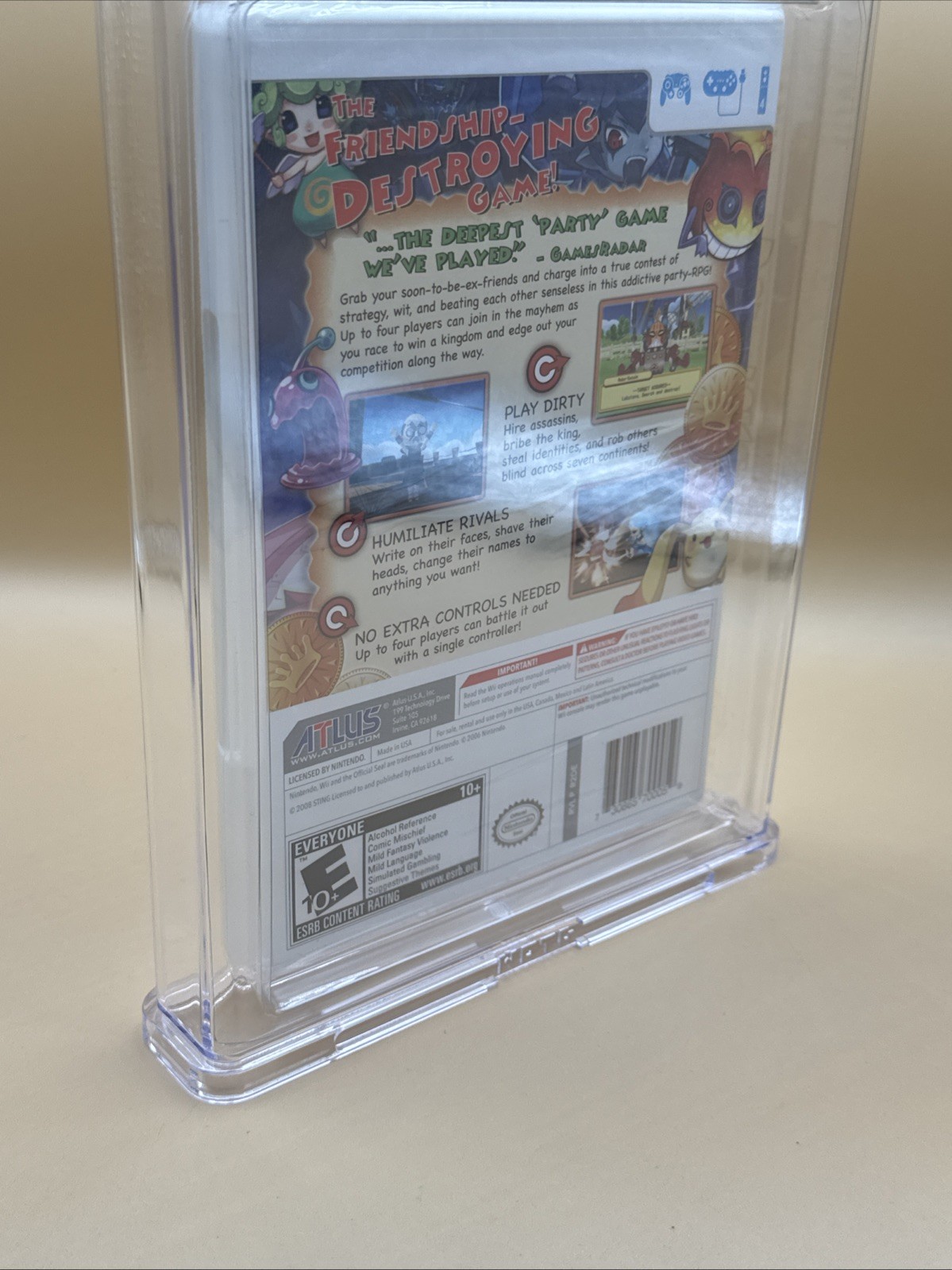 Wii Dokapon Kingdom Wata 9.4 A+ Rare ALTUS Games SEALED GRADED
