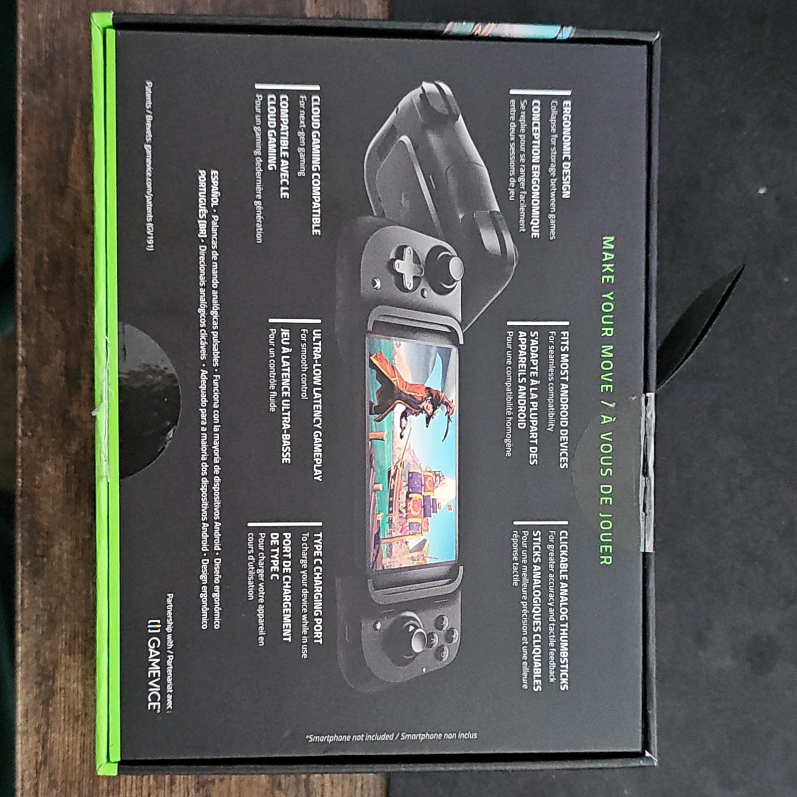Razer Kishi Mobile Gaming Controller for Android Xbox USB-C Ergonomic Black