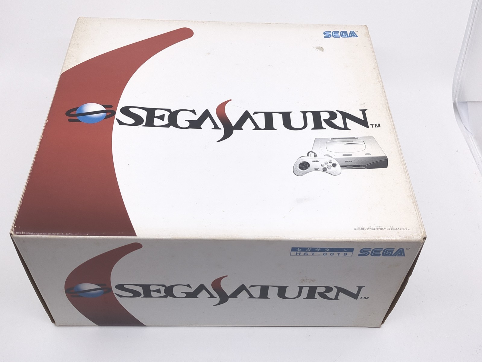 Sega Saturn White Console HST-3220 Boxed NTSC-J Japan Tested w/ Controller