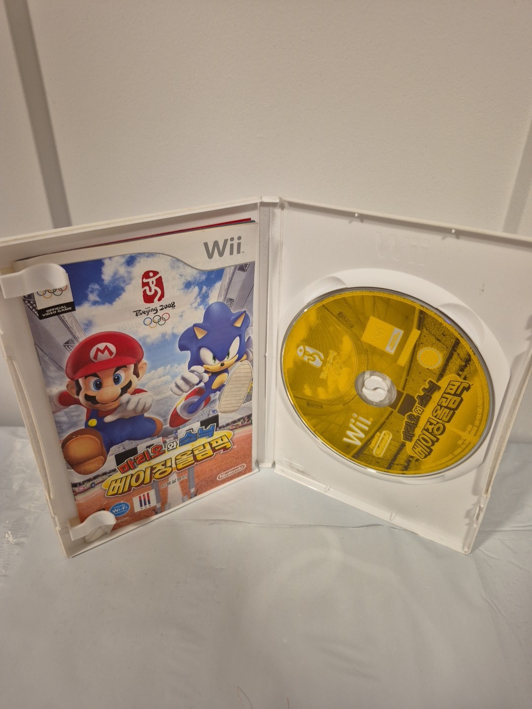 Nintendo Wii Mario & Sonic Beijing Olympics Game Korean Version NTSC-K Korea