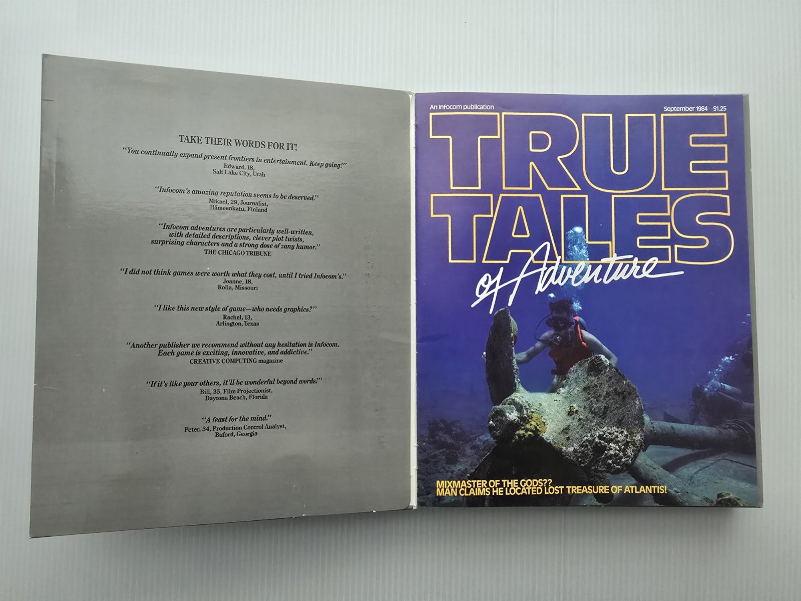 Cutthroats (Macintosh, 1984) Infocom Gray Box