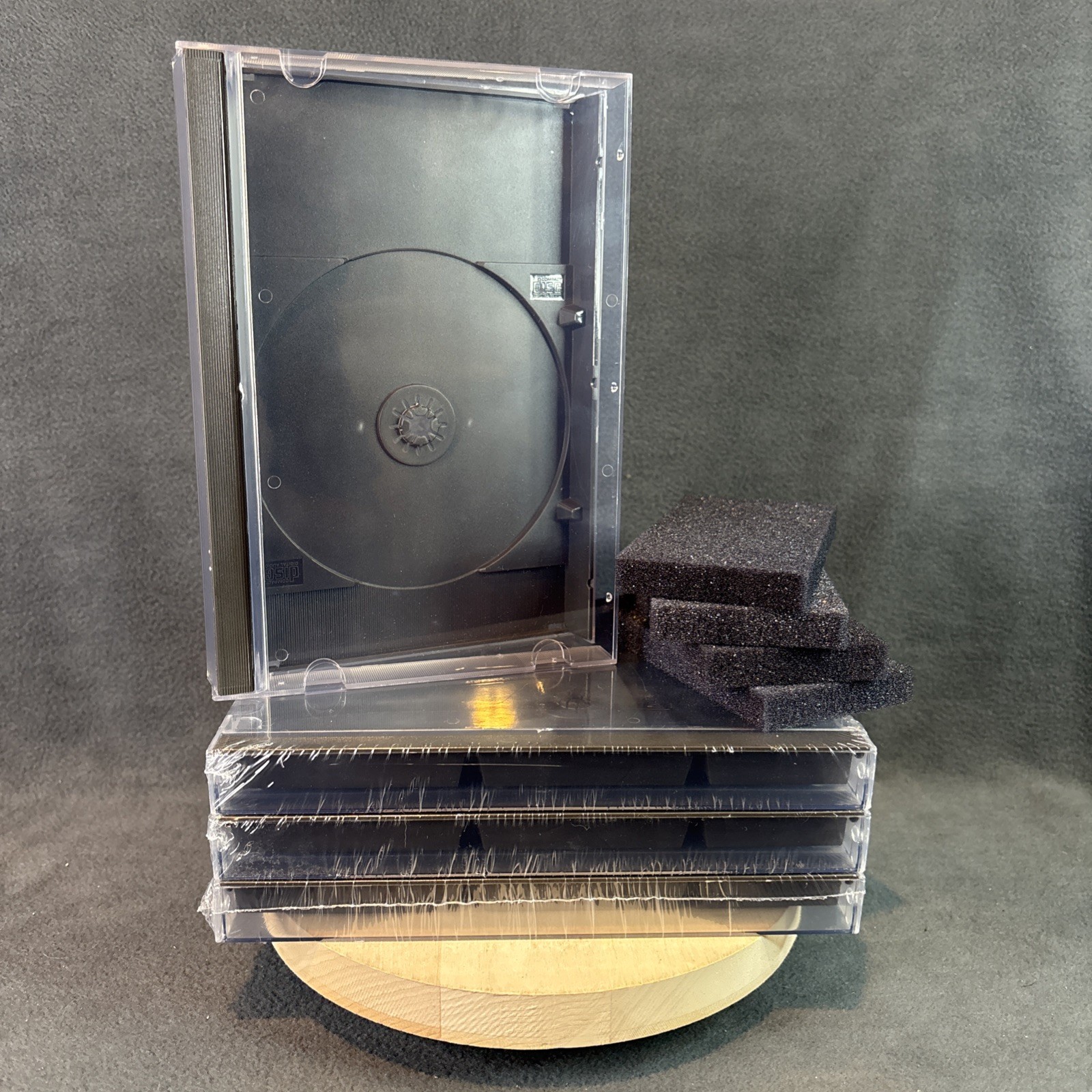 4x Long Box Replacement Cases & Foam for PlayStation 1, SEGA CD & Saturn – New