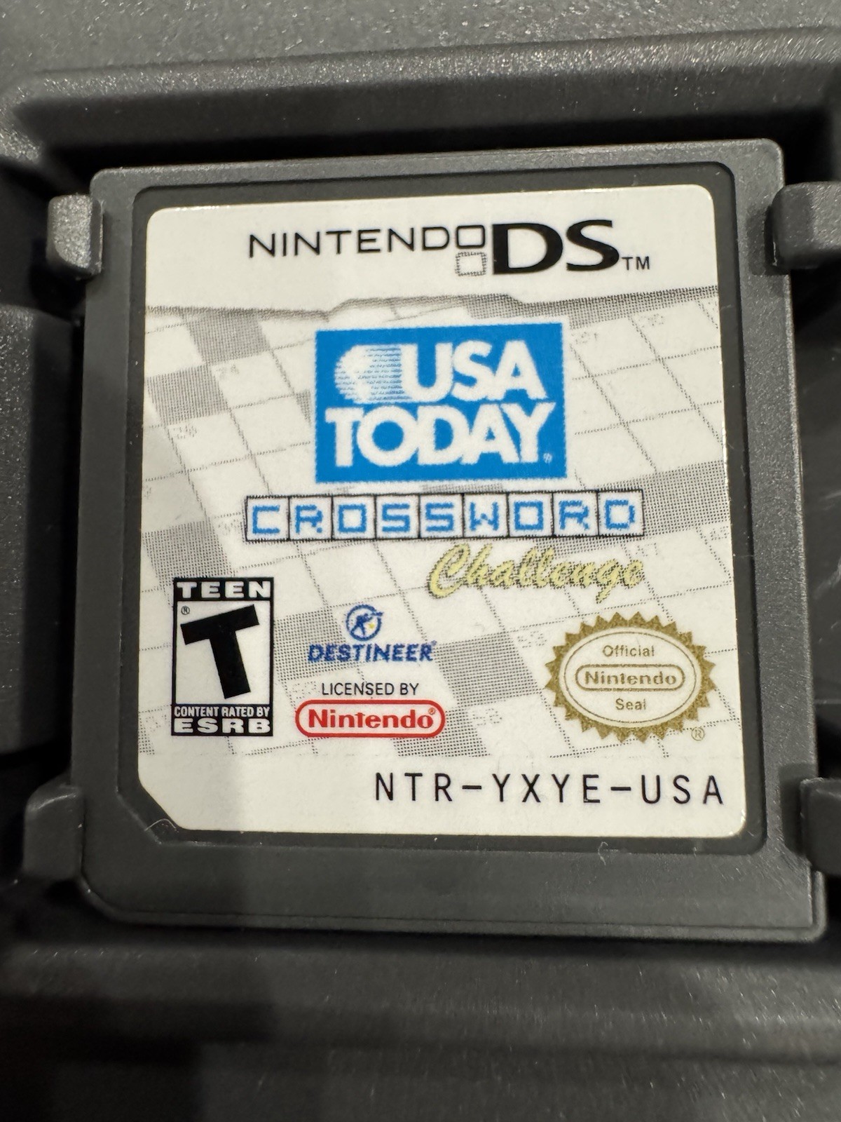 Nintendo DS USA Today Crossword Challenge Game with Case