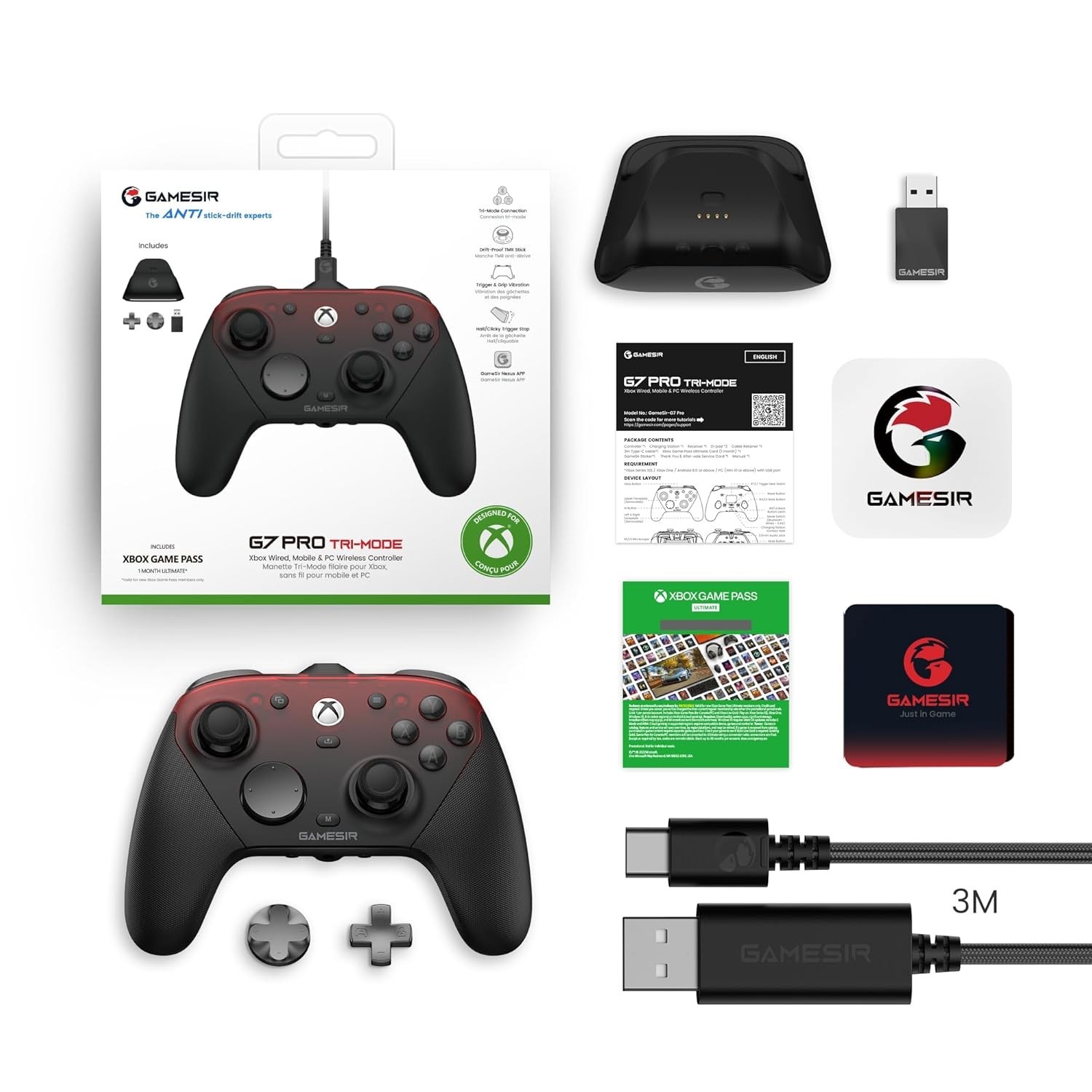 Wireless Gamepad for PC&Android – Hall Effect Triggers