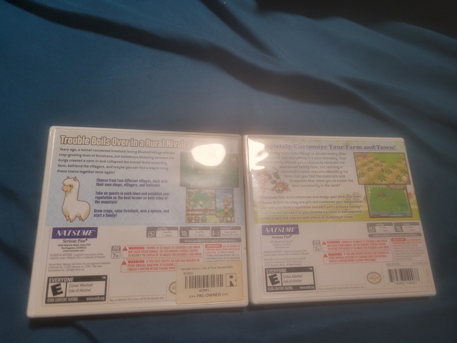 Harvest Moon 3D: The Tale of Two Towns And A New Beginning Cib Lot