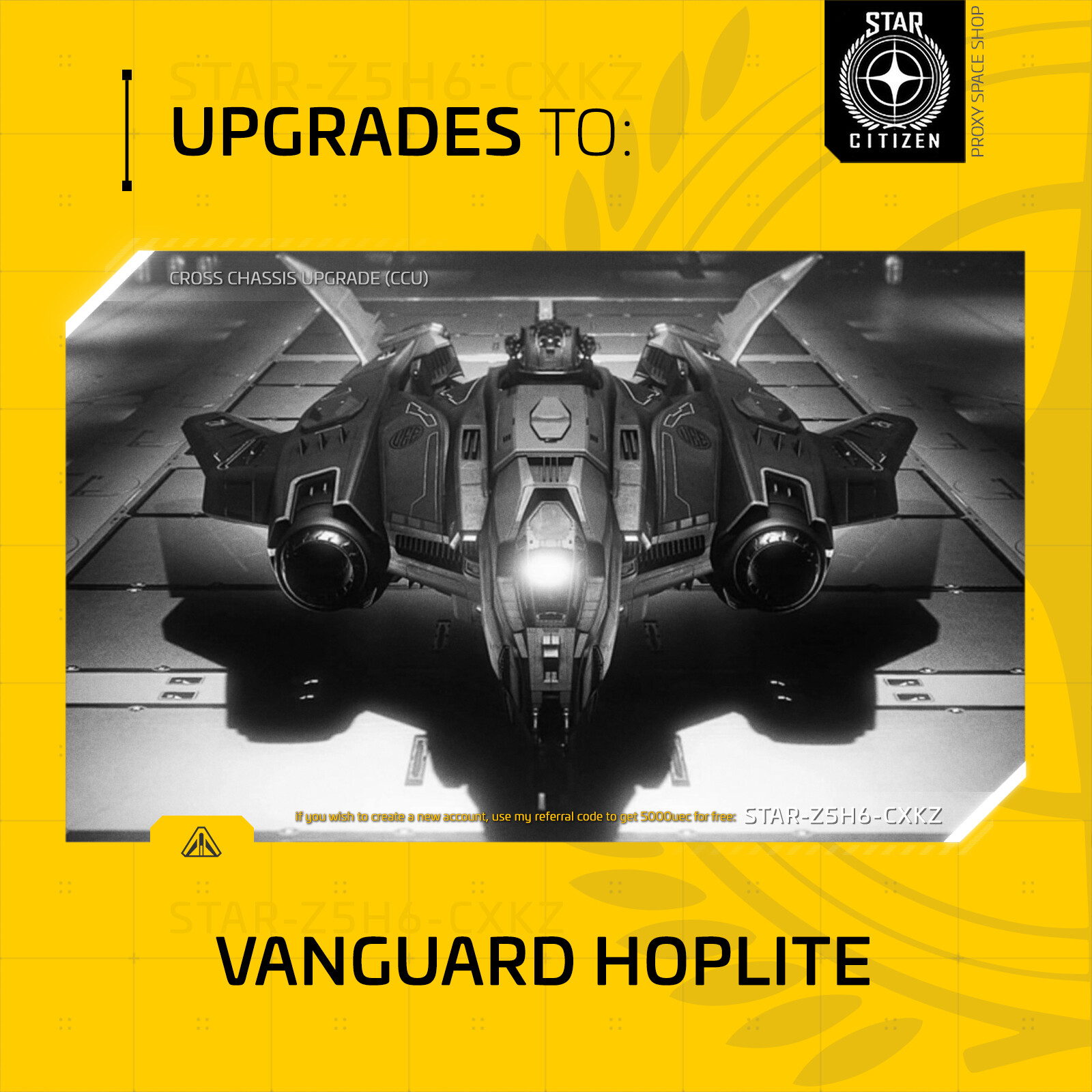 Star Citizen – AEGIS VANGUARD HOPLITE – UPGRADE – (CCU)