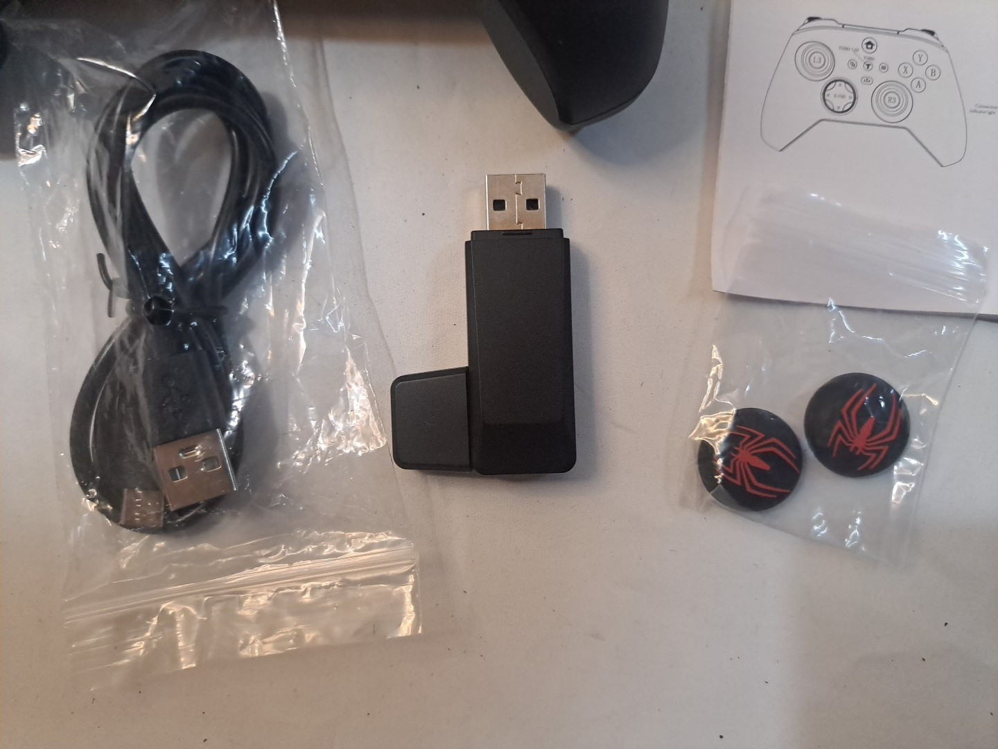 Xbox One/X/S PC Wireless Bluetooth Controller + USB Dongle and Extra Covers