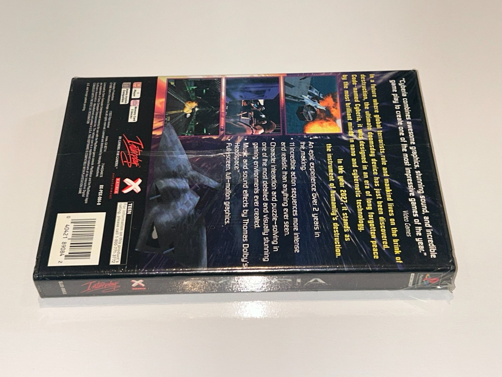 Cyberia (Sony PlayStation 1, 1996) PS1 Longbox Brand New, Factory Sealed