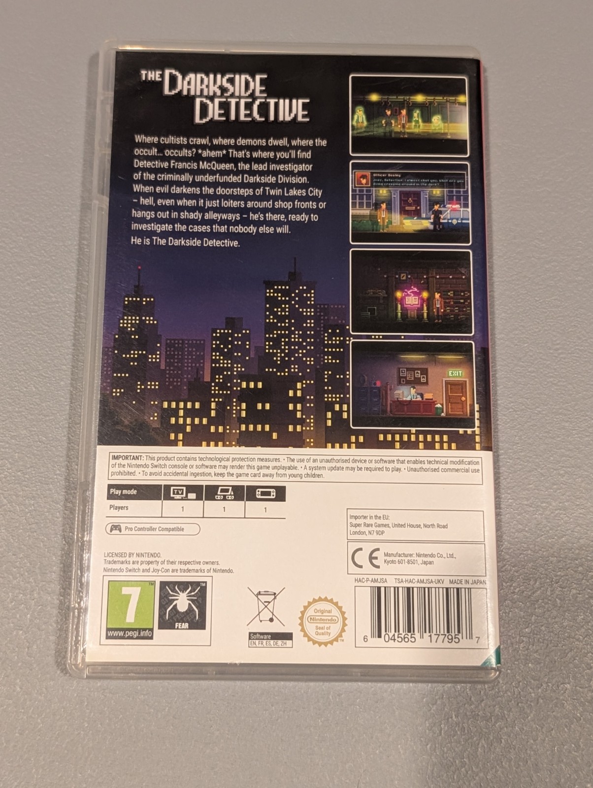 The Darkside Detective Nintendo Switch Super Rare Games SRG #21 – Tested